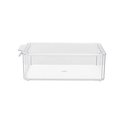 Set of 9 Stackable Clear Fridge Organisers Storage Boxes