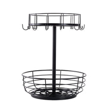 2-Tier Multifunction Rotation Countertop Organizer Storage Rack
