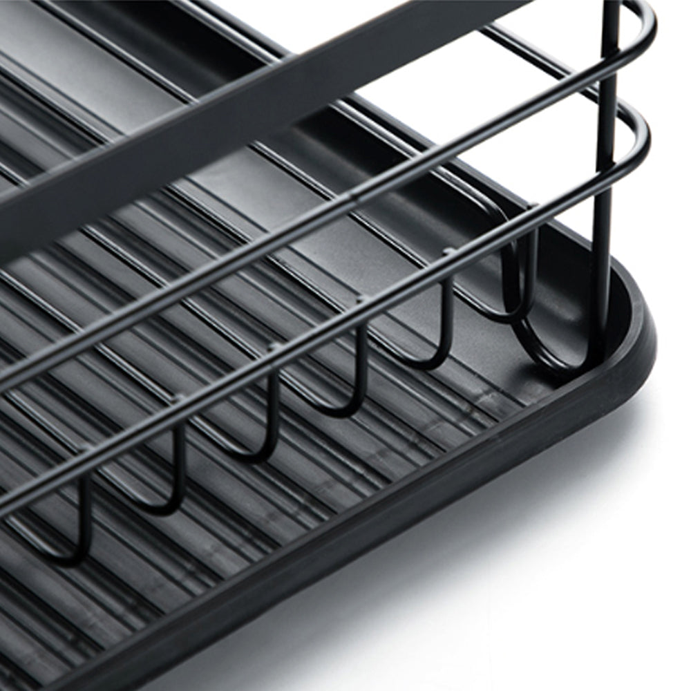 2-Tier Metal Kitchen Dish Drainer Rack