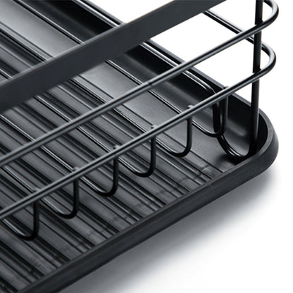 2-Tier Metal Kitchen Dish Drainer Rack