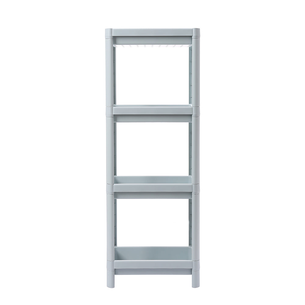 4 Layers Freestanding Plastic Corner Storage Rack for Bathroom Kitchen