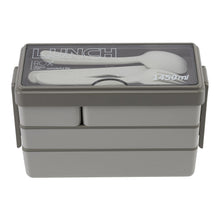 3-Layer Bento-Style Plastic Lunch Box with Cutlery