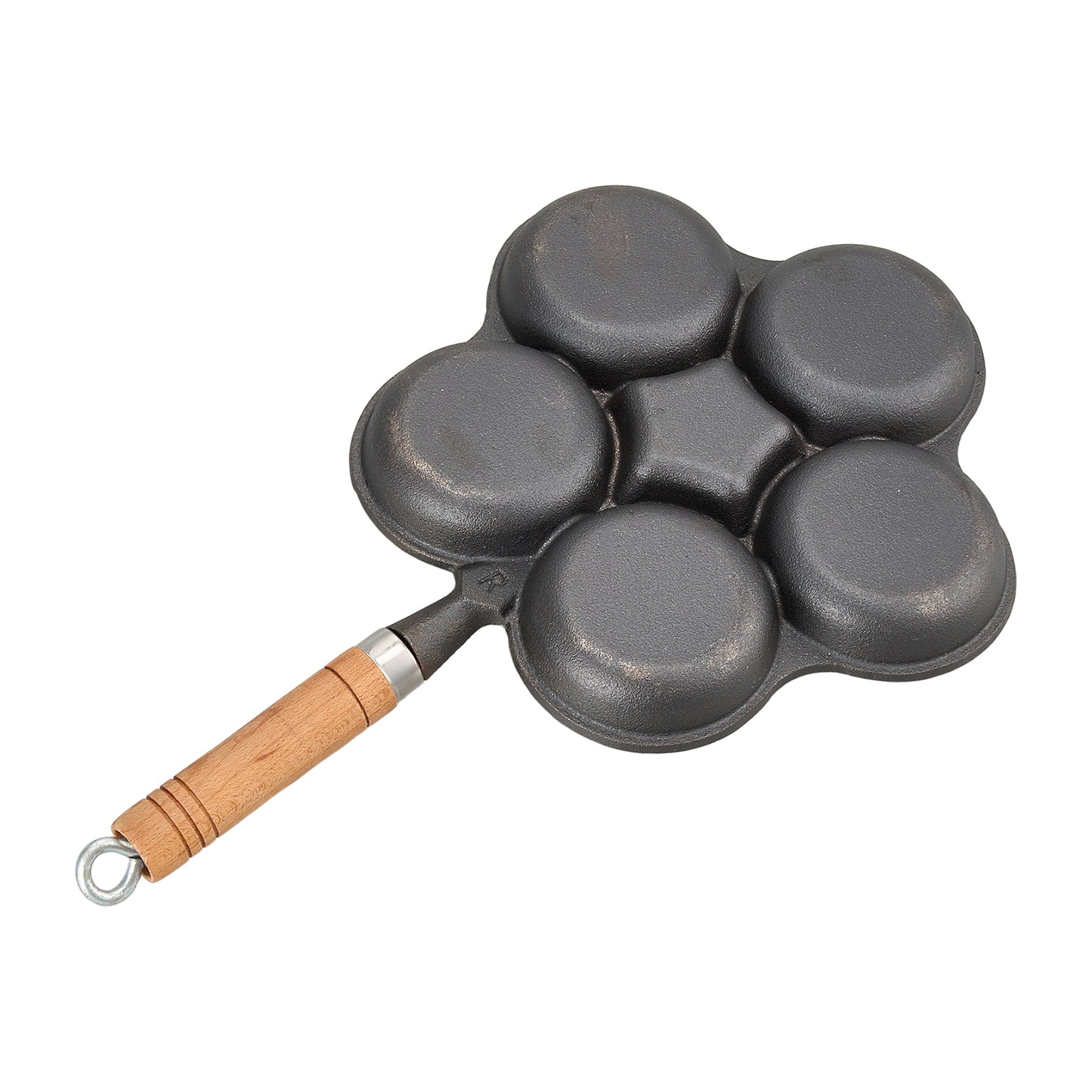 Non-stick 6-hole Cast Iron Egg Frying Pan