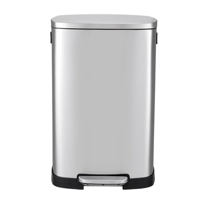 50L Stainless Steel Step Open Trash Can
