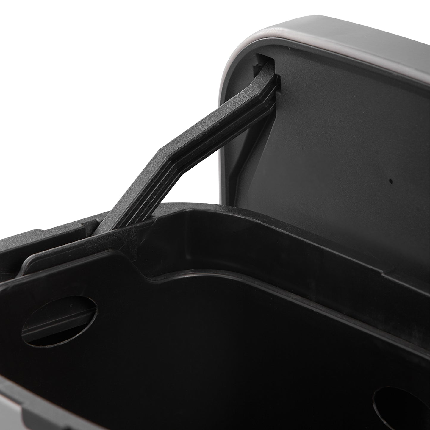 4L Stainless Steel Hanging Trash Bin with Lid Kitchen Garbage Can