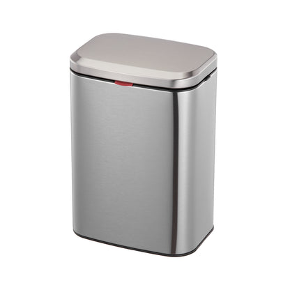 8L Stainless Steel Hanging Trash Bin with Lid Kitchen Garbage Can
