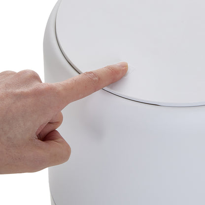 12.3L White Freestanding Bagging Rubbish Bin