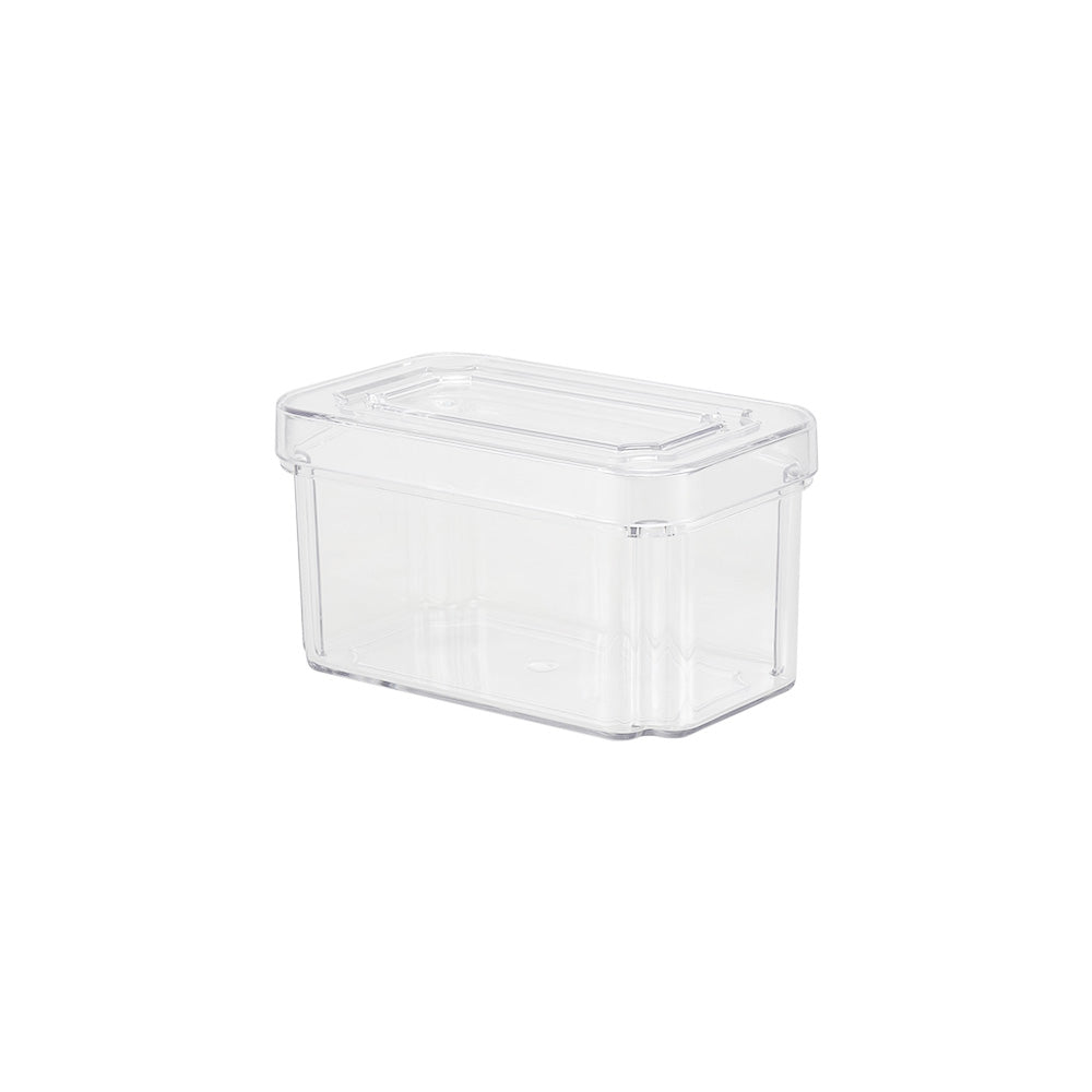 Set of 9 Stackable Clear Fridge Organisers Storage Boxes