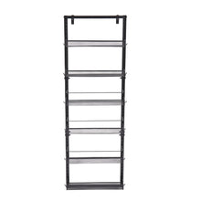 Black Steel Over-the-Door Kitchen Pantry Organizer