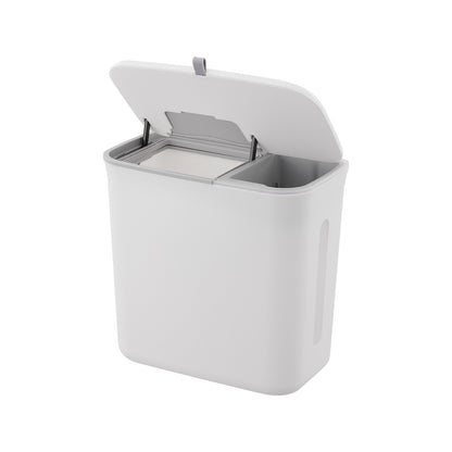 Hanging Dry Wet Separation Kitchen Trash Bin with Lid
