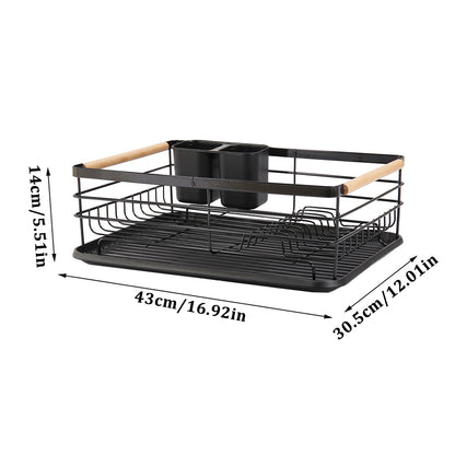 Black Iron Dish Drainer Rack