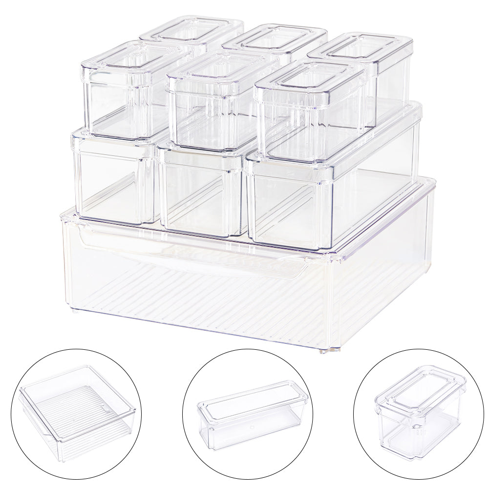 Set of 10 Fridge Storage Containers