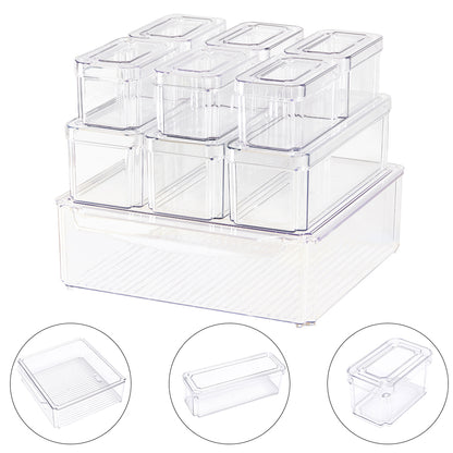 Set of 10 Fridge Storage Containers