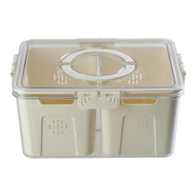 Fridge Storage Container with Two Compartments