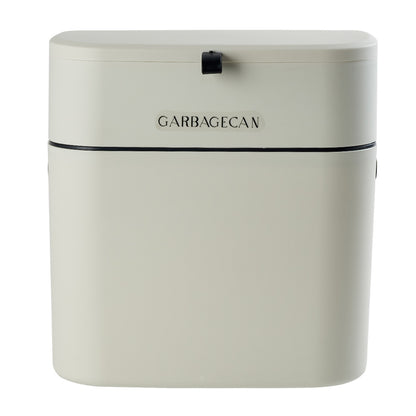Hanging Trash Bin with Lid Kitchen Garbage Can