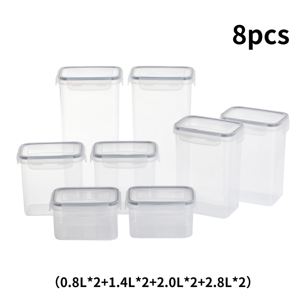 8Pcs Kitchen Storage Containers for Dry Food