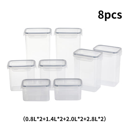 8Pcs Kitchen Storage Containers for Dry Food