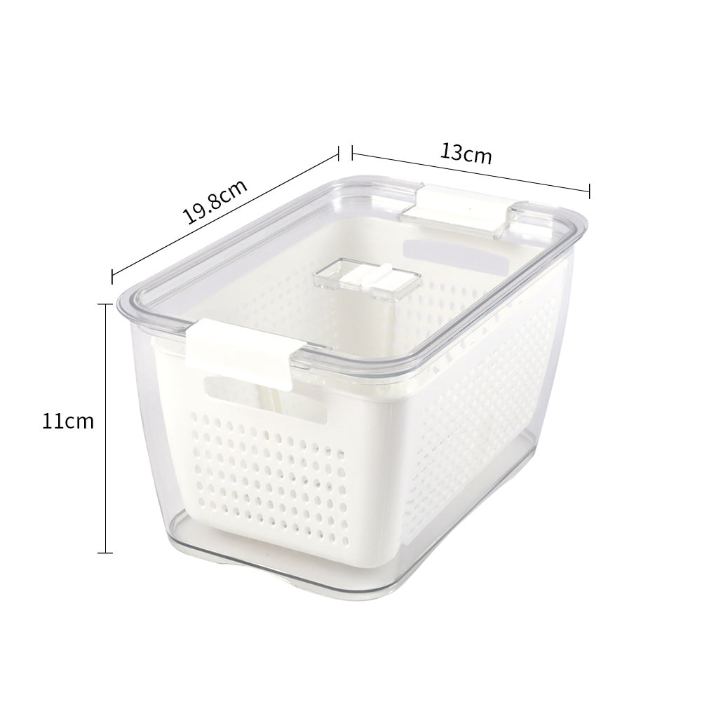 1.7L Nested Fridge Storage Container with Removable Colander