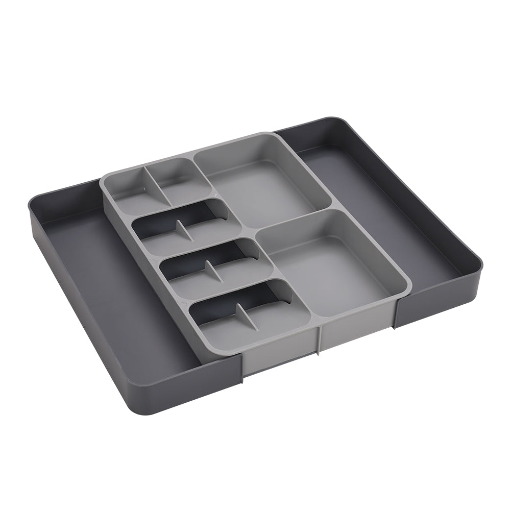 Expandable 12-Compartment Cutlery Tray Drawer Organiser