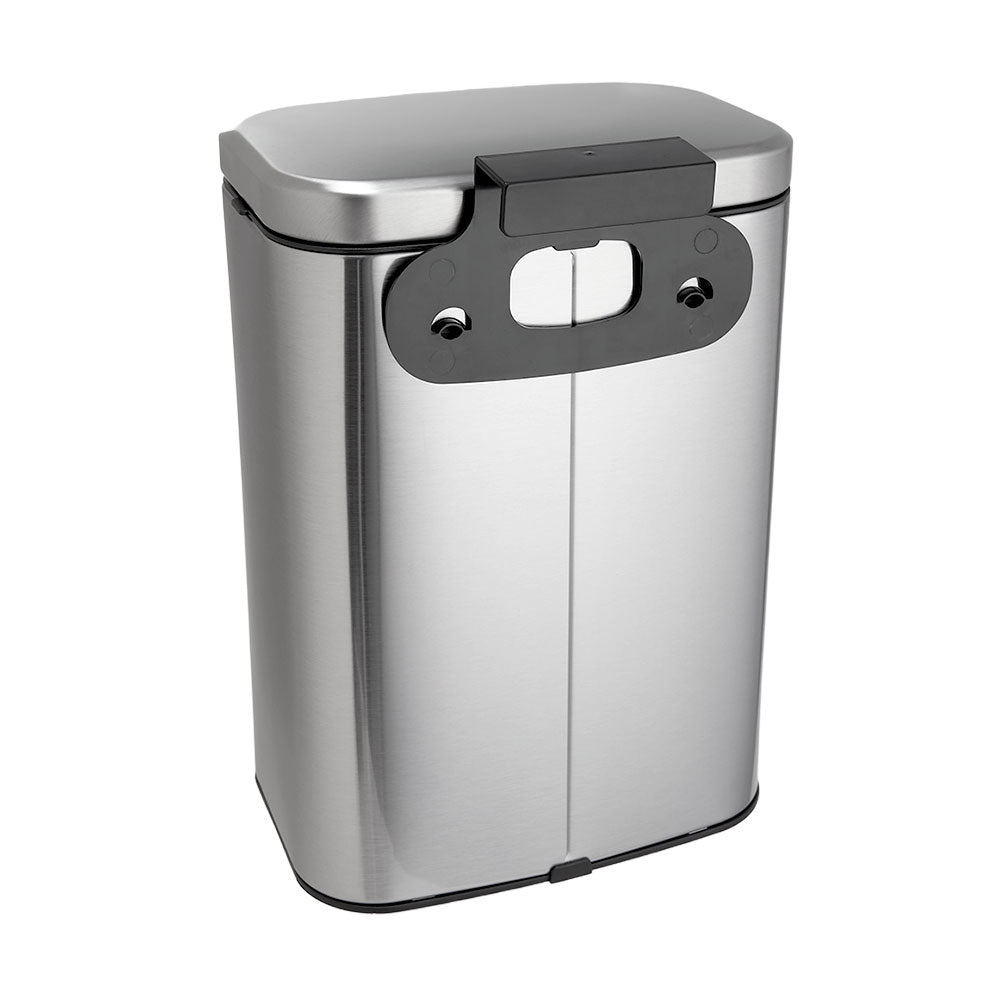 8L Stainless Steel Hanging Trash Bin with Lid Kitchen Garbage Can