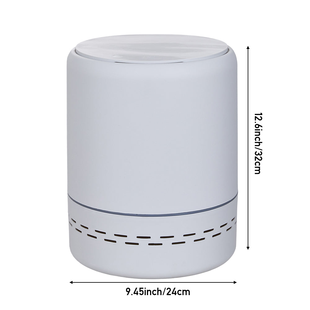 12.3L White Freestanding Bagging Rubbish Bin