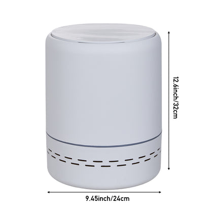 12.3L White Freestanding Bagging Rubbish Bin