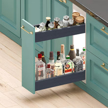 2-Tier Kitchen Cabinet Pull Out Aluminium Shelf
