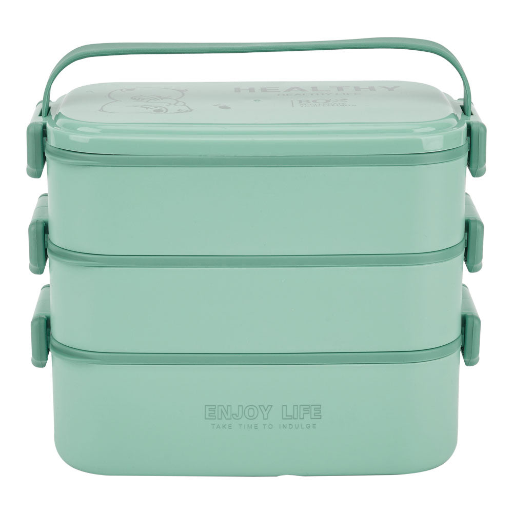 3 Layer Stackable Bento Lunch Box with Handle