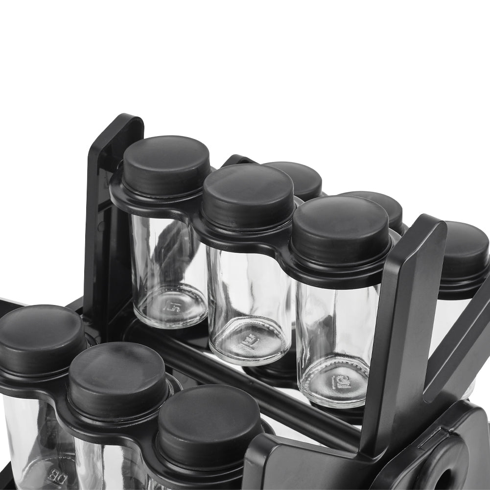 Ferris Wheel Spice Rack with 18 Glass Spice Jars
