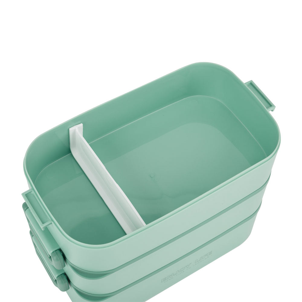 3 Layer Stackable Bento Lunch Box with Handle