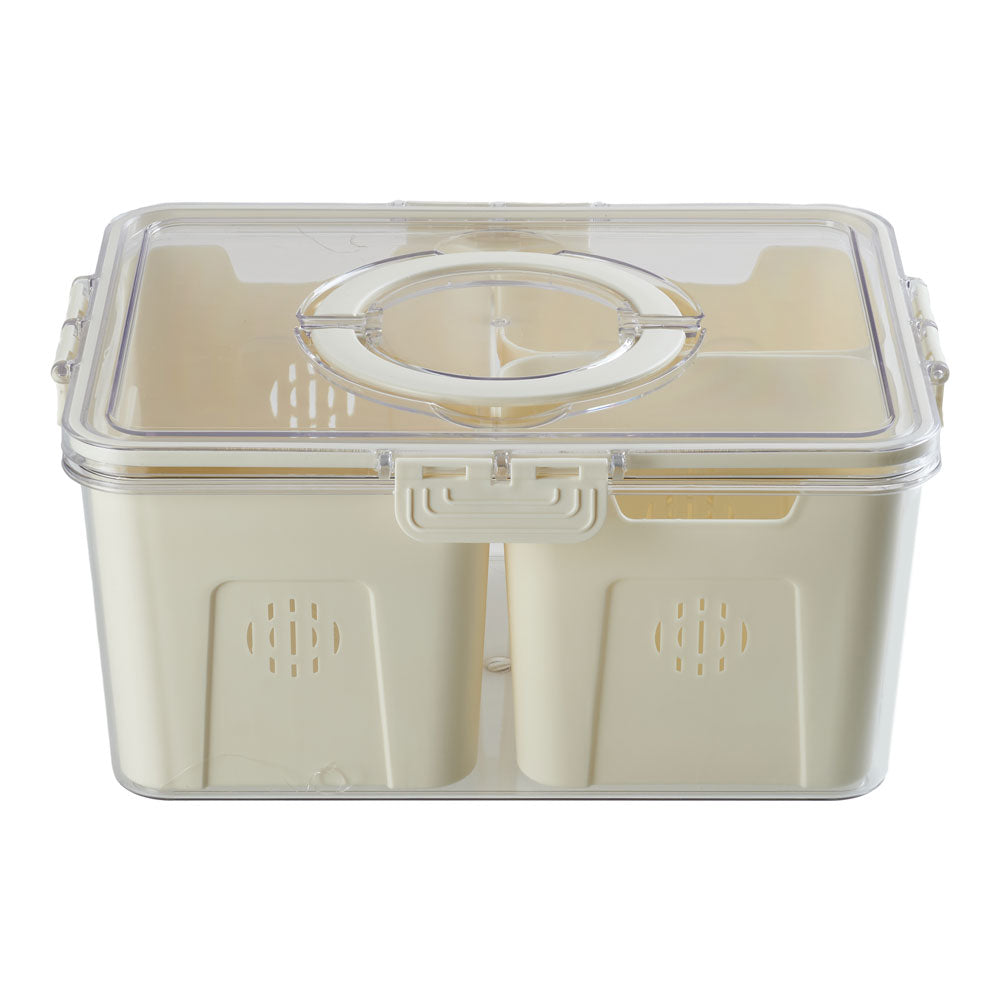 Fridge Storage Container with Three Compartments