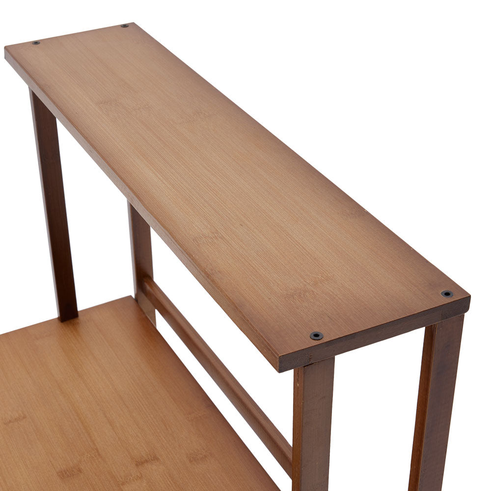 2-Tier Wooden Spice Rack Organizer