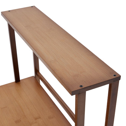 2-Tier Wooden Spice Rack Organizer