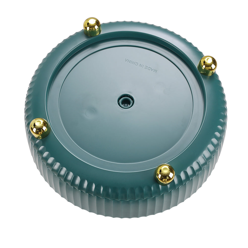 Rotating Round Spice Storage Rack Tray Turntable Kitchen Organizer