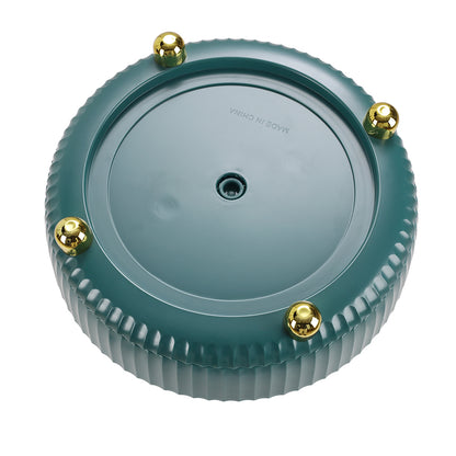 Rotating Round Spice Storage Rack Tray Turntable Kitchen Organizer