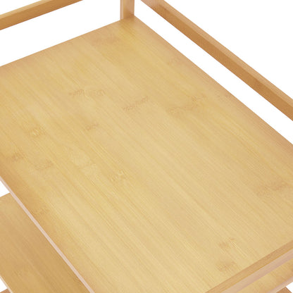 Wooden Spice Rack Organizer with Hooks