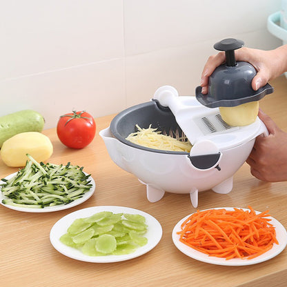 Multi-Function Vegetable Grater Set with Drain Basket