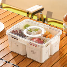 Fridge Storage Container with Four Removable Compartments