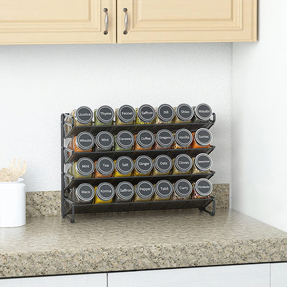 4-Tier Metal Spice Rack Organizer
