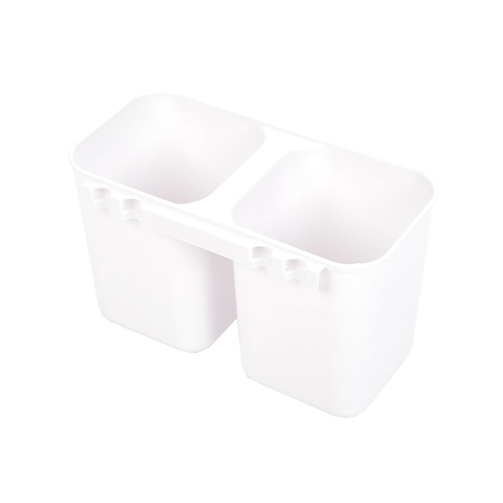 2-Tier Metal Dish Rack with Utensil Holder Dish Drainer for Kitchen Counter