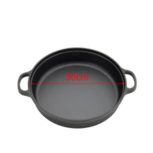 30cm Black Pre-Seasoned Cast Iron Pan