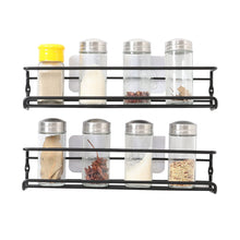 Set of 2 Wall-Mounted Spice Racks