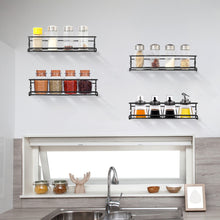 Set of 4 Wall-Mounted Spice Racks