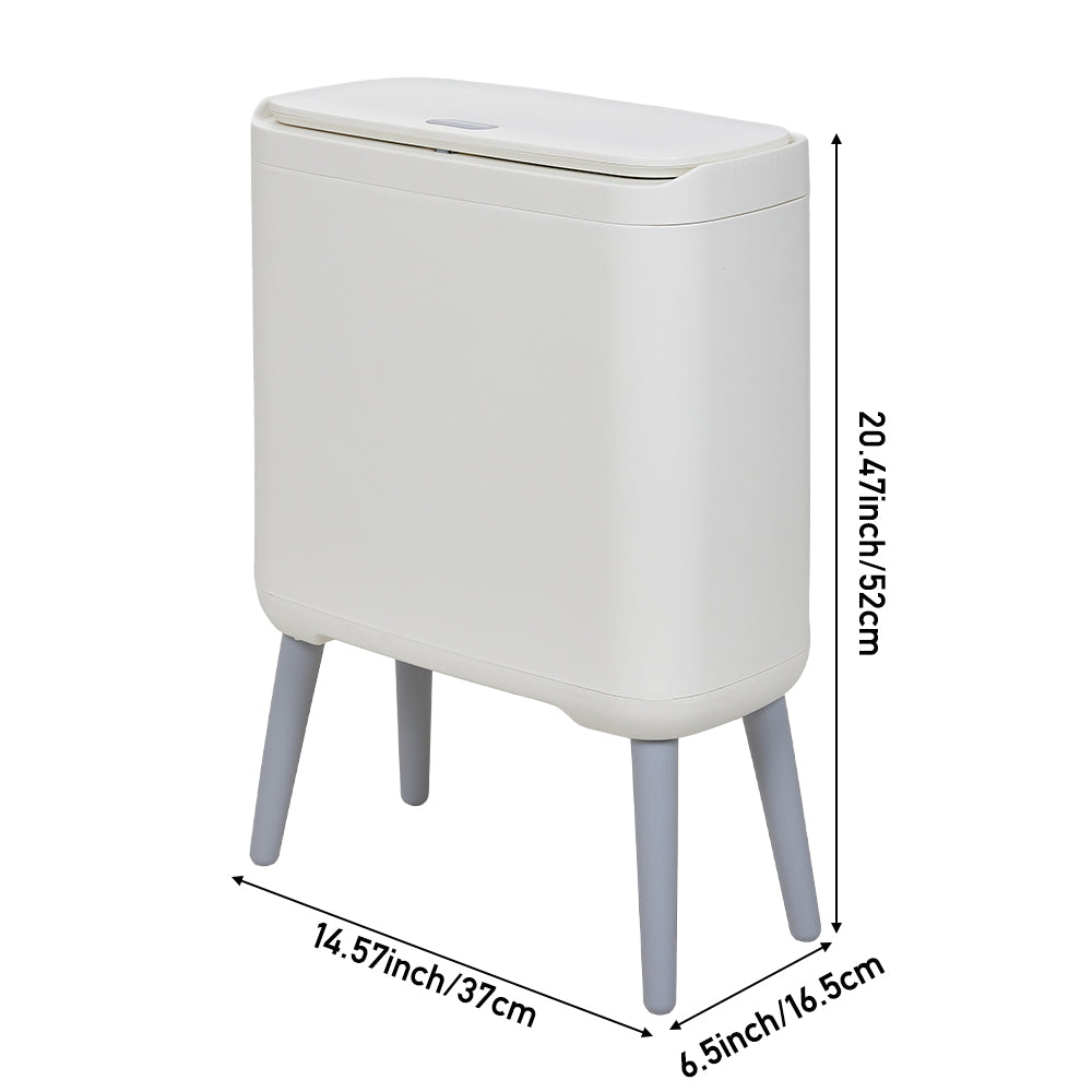 Slim Rubbish Bin with Lip