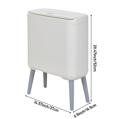 Slim Rubbish Bin with Lip
