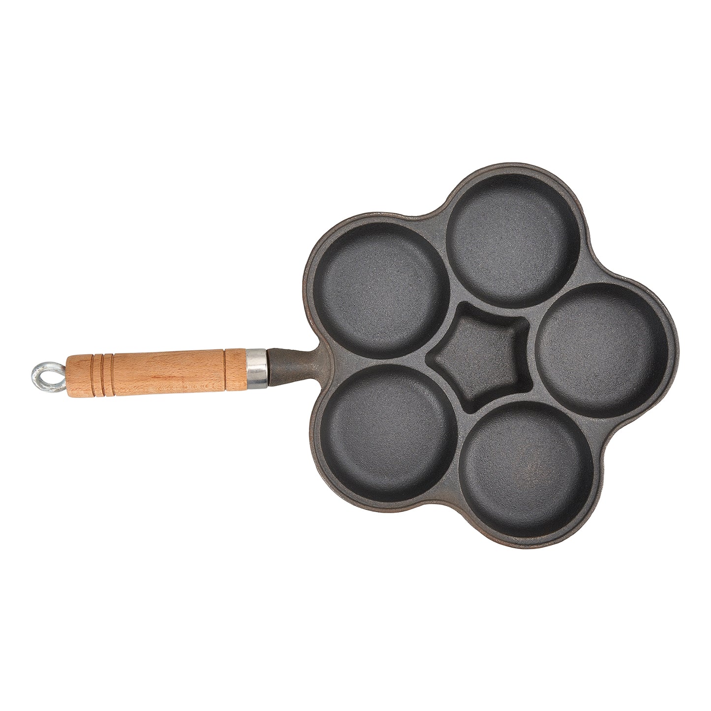 Non-stick 6-hole Cast Iron Egg Frying Pan