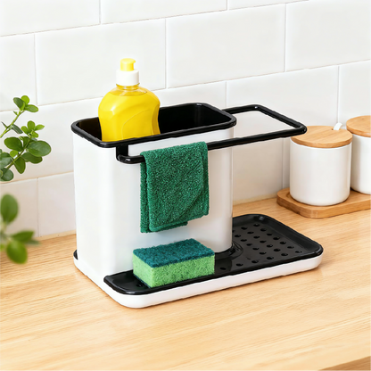 Kitchen Sponge Cloth Holder Sink Caddy Organiser