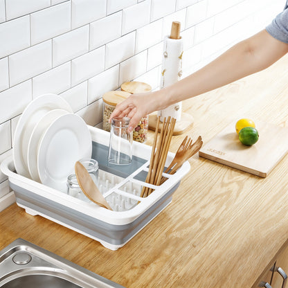 Plastic Collapsible Dish Rack Drainer