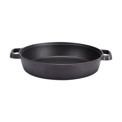 32cm Black Pre-Seasoned Cast Iron Pan Fry Pan