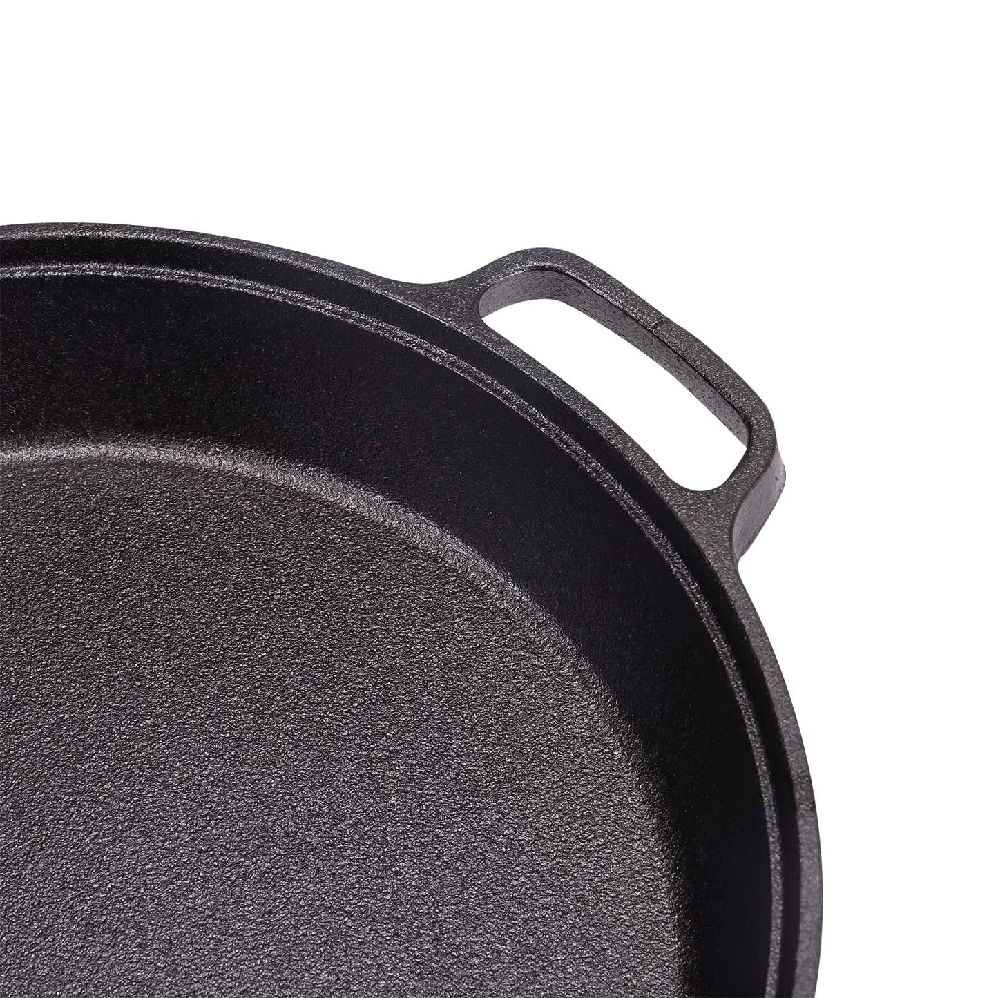 32cm Black Pre-Seasoned Cast Iron Pan Fry Pan